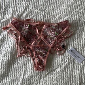 For Love and Lemons Floral Lace Intimate in Pink